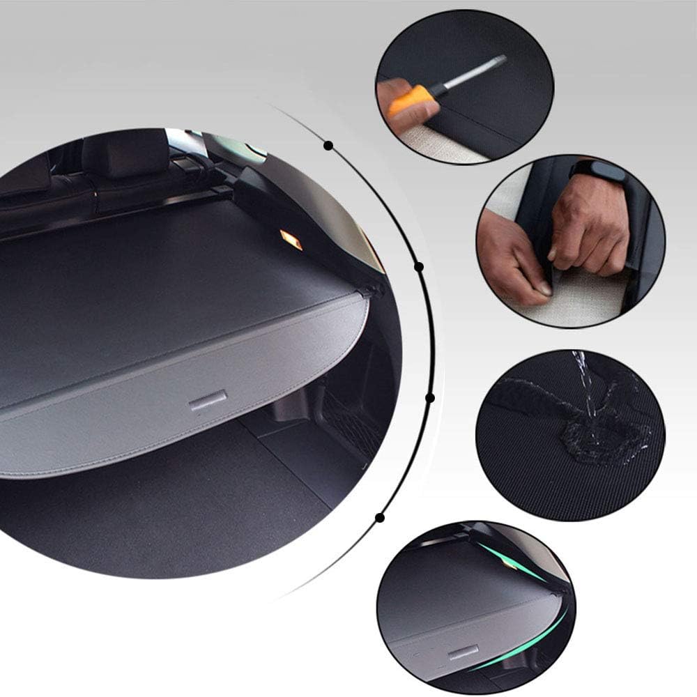 Retractable Cargo Cover for Subaru Outback Black V4042