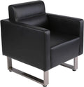 Upholstered Faux Leather Accent Chair N248