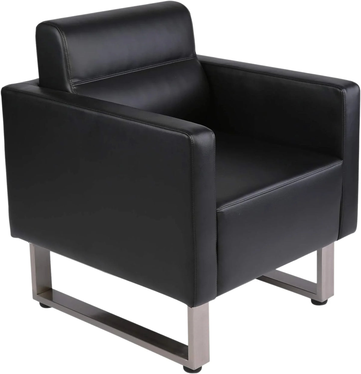 Upholstered Faux Leather Accent Chair N248