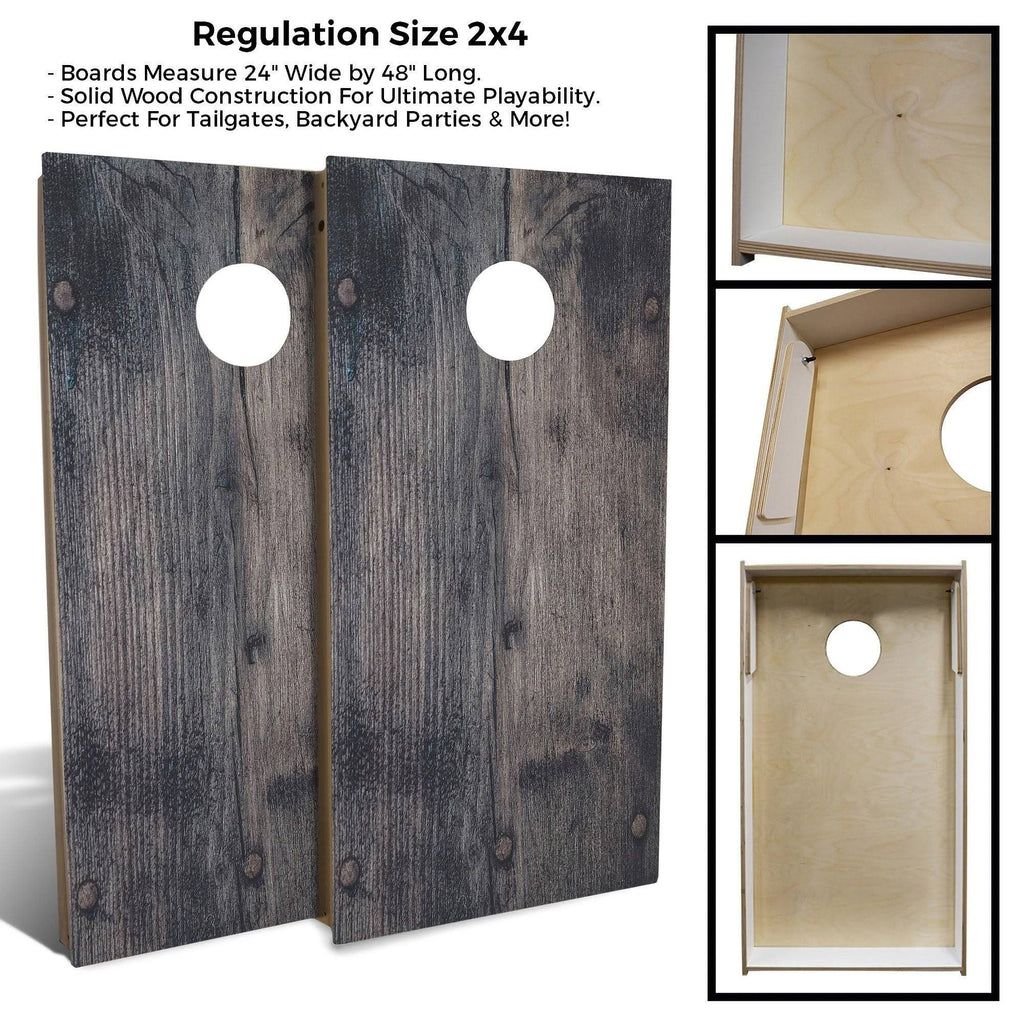 Black Nail Cornhole Set 2x3 Boards Z132641