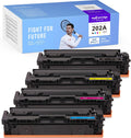 Compatible Toner Cartridge Replacement for HP 202A CF500A CF501A CF502A CF503A (4-Pack) W788413