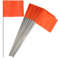 Orange 140 Pack 4x5x15inch Marking Flags U574665
