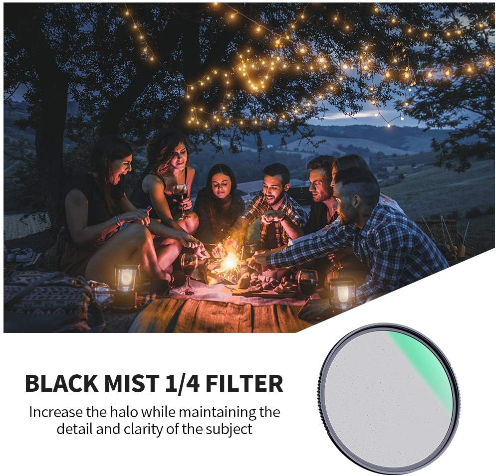 67mm Black Diffusion 1/4 Filter with Multi-Layer Coatings for Camera Lens C565