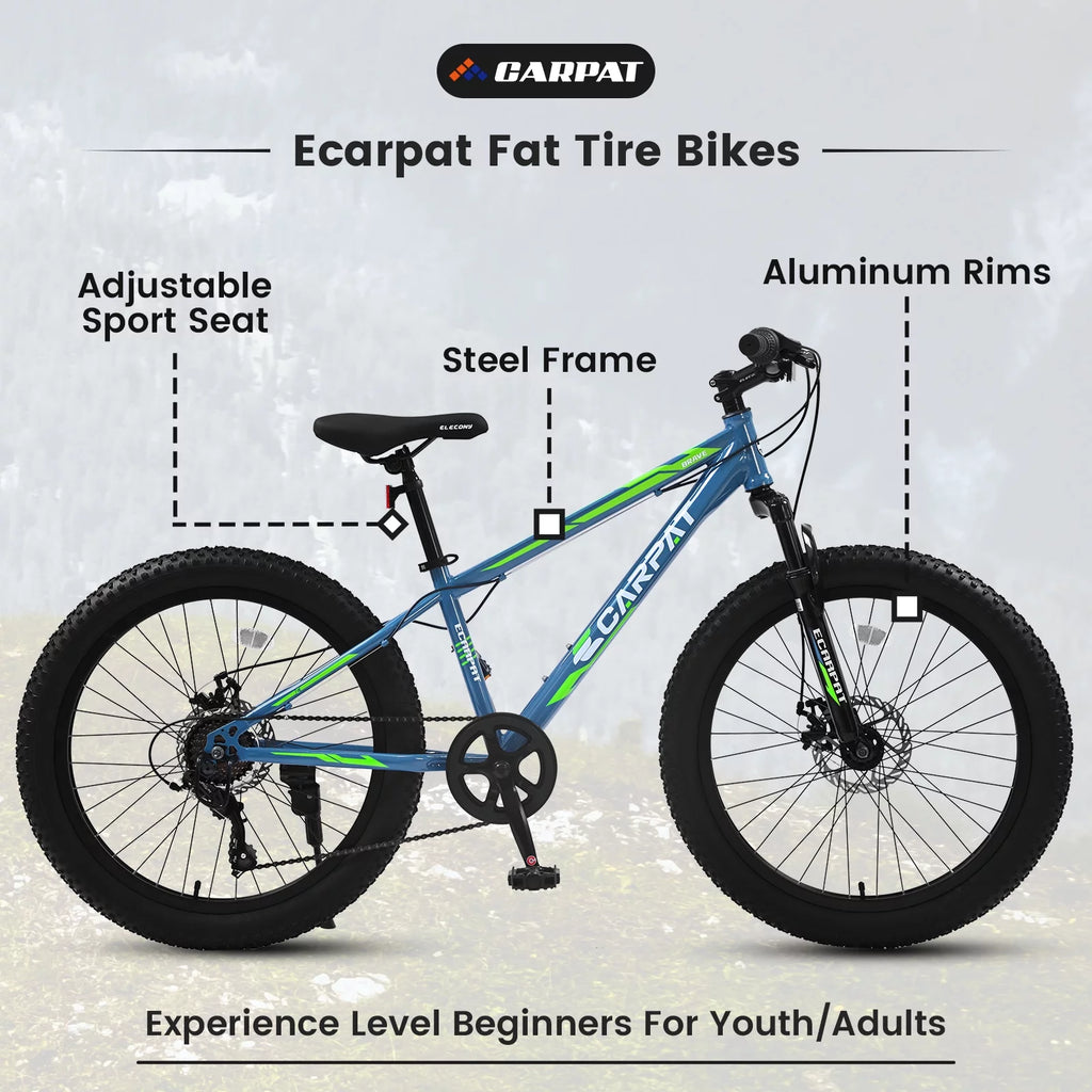24 inch Fat Tire Mountain Bike A6360