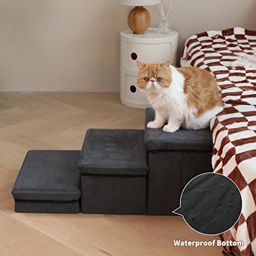 2-Tier Adjustable Pet Steps for Small Medium Dogs B2217
