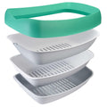 3 Sifting Tray Cat Litter Box with Non-Stick Coating A58487