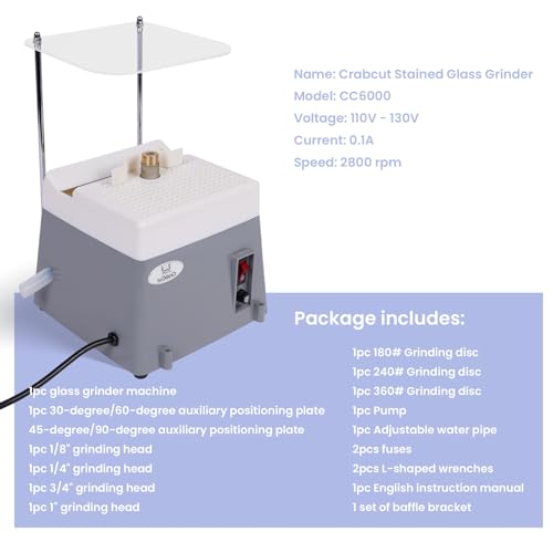 2-in-1 Stained Glass Grinder Y648