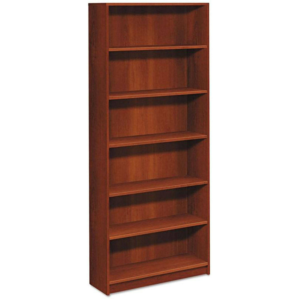 Cognac Six Shelf Bookcase U6269