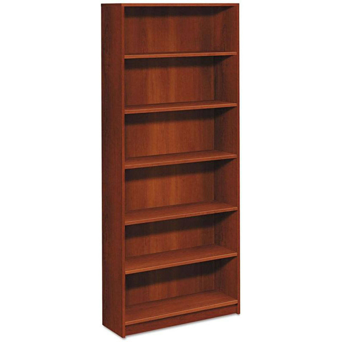 Cognac Six Shelf Bookcase U6269