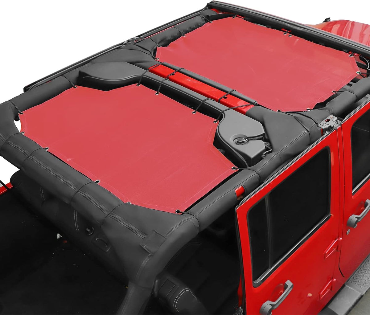 Jeep Wrangler JK Unlimited 4 Door Front & Rear 2 Piece Sun Shade Mesh N39666