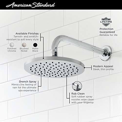8 inch Rain Showerhead, Brushed Nickel J46837