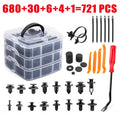 721 Pcs Plastic Car Retainer Clips with Fastener Remover C583897