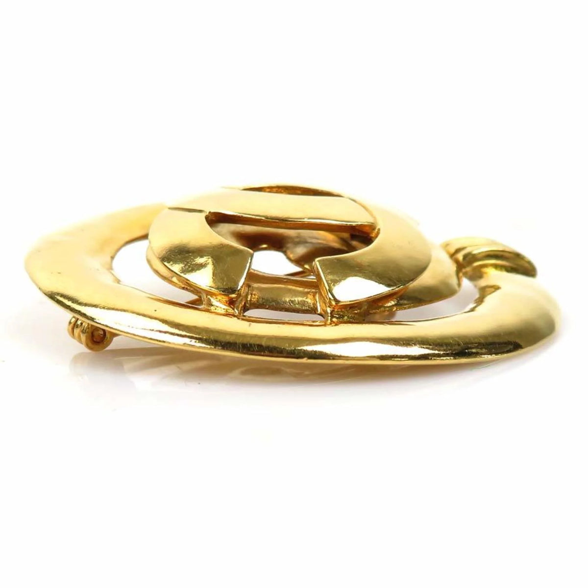 Pre-Owned Gold Metal Brooch Y1717