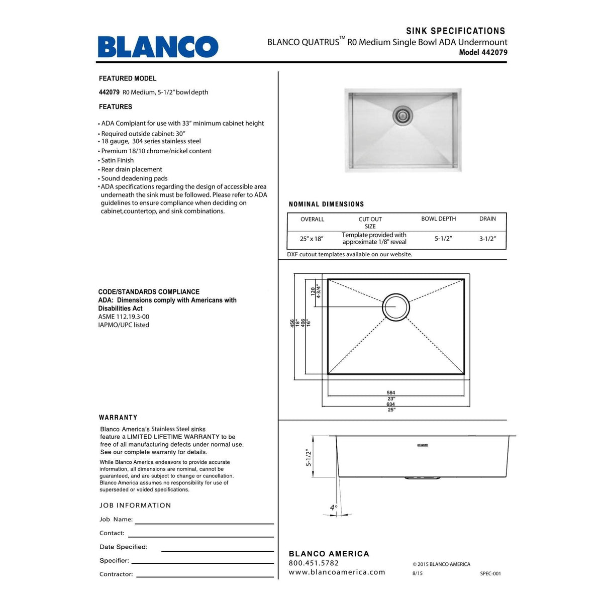 Stainless Steel Kitchen Sink H297