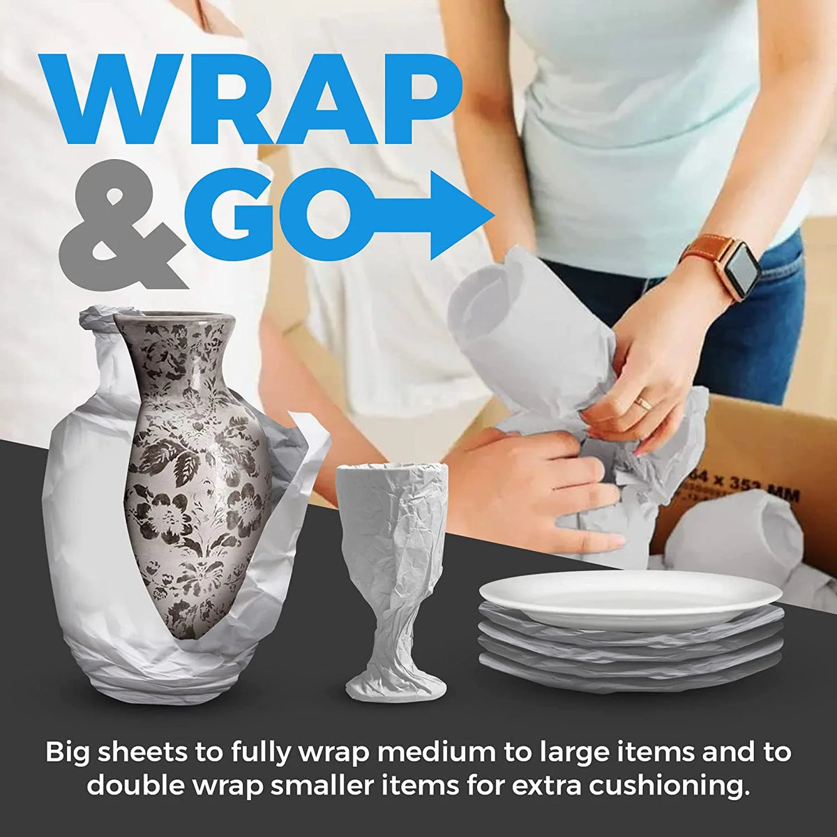 640 Sheets Packing Paper 27" x 17" R735426