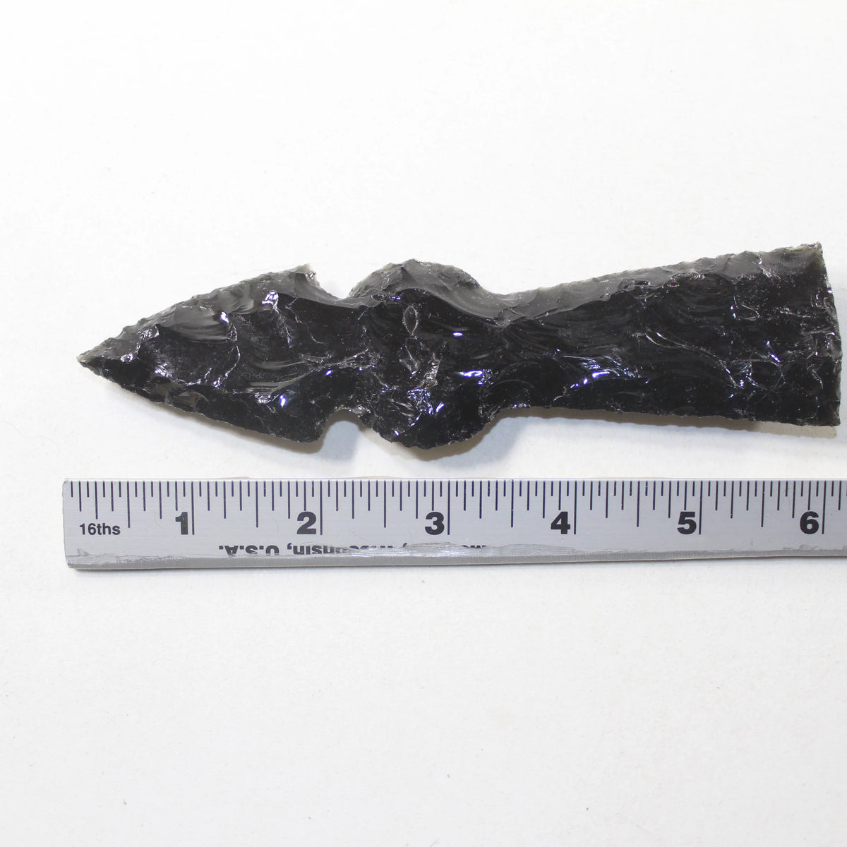 Obsidian Ornamental Tomahawk Head Axe B4048