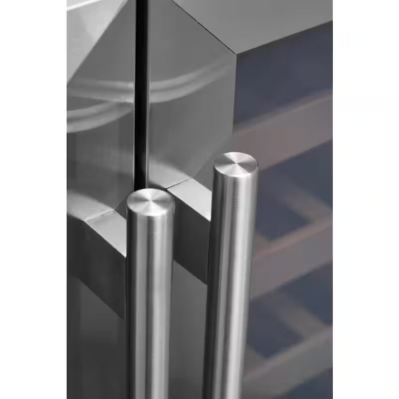 24 in. Built-in 27-Bottle Wine and 60-Can Beverage Cooler in Stainless Steel M70120