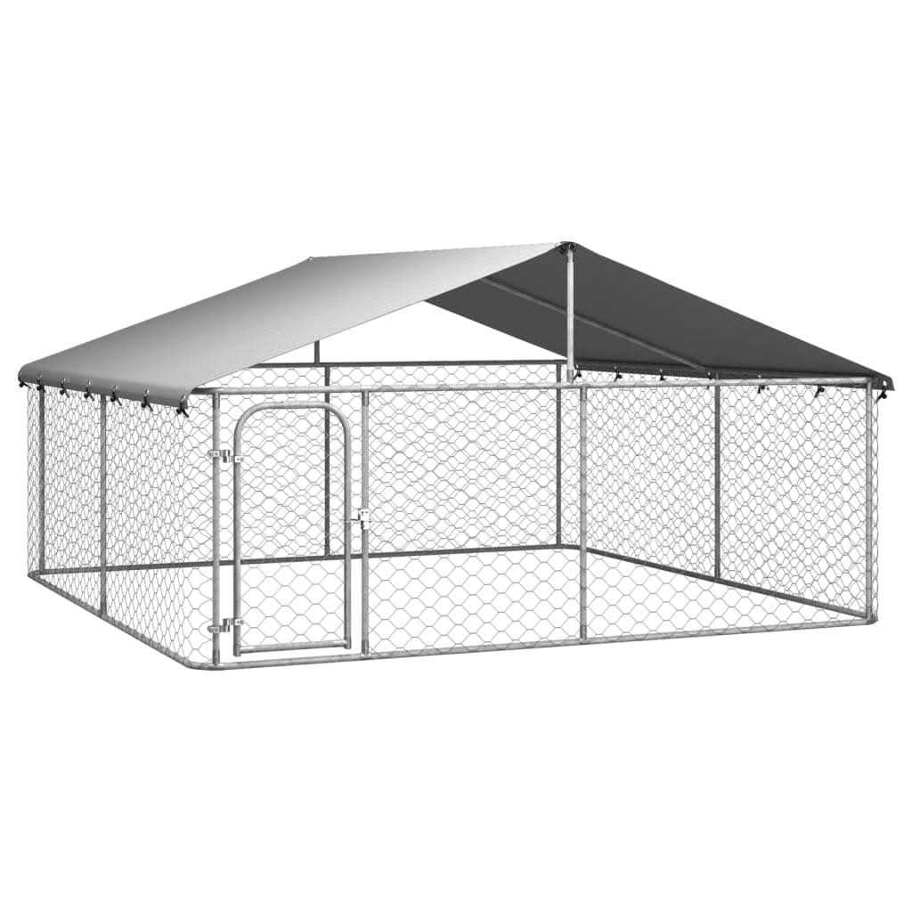 Outdoor Dog Kennel with Roof O268