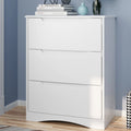 White 3 Drawer Wood Dresser J326800