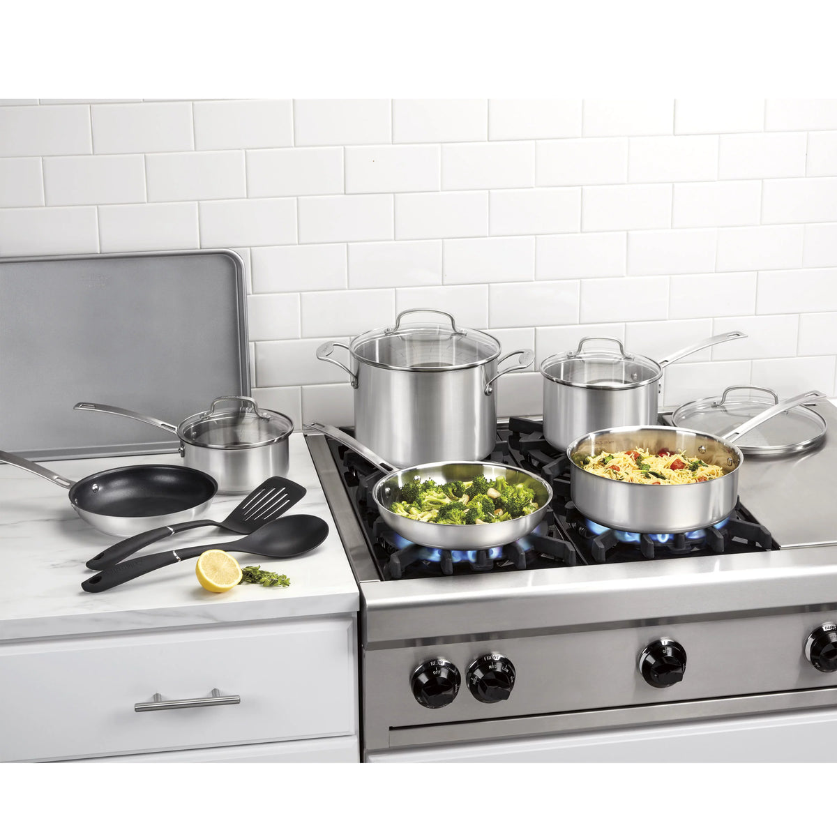 13-Piece Stainless-Steel Cookware Set P64465