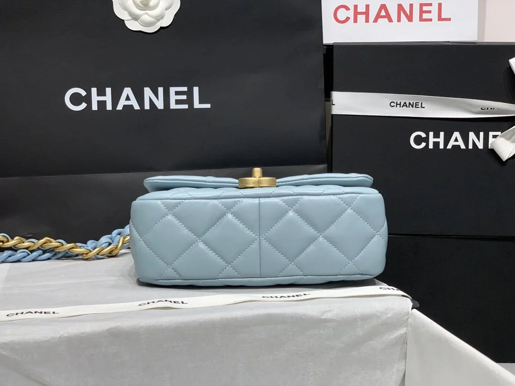 Small Flap Bag Blue U678