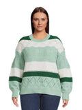 Lightweight Pointelle Pullover Sweater B715