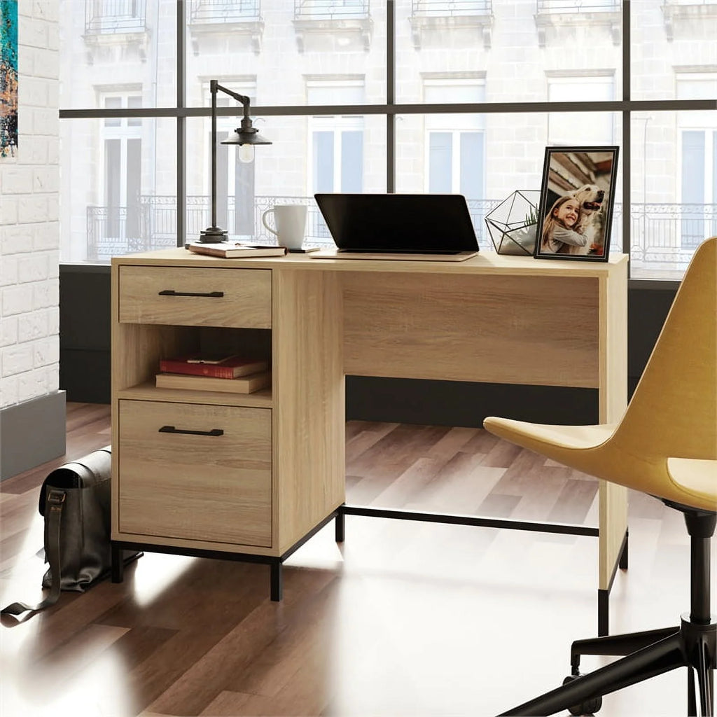 Engineered Wood Desk in Charter Oak Finish T650