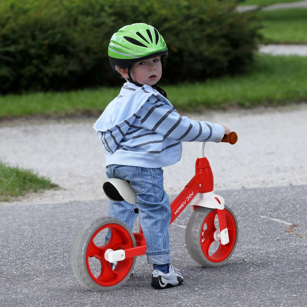 Kids Balance Bike with Feetrests Red A292