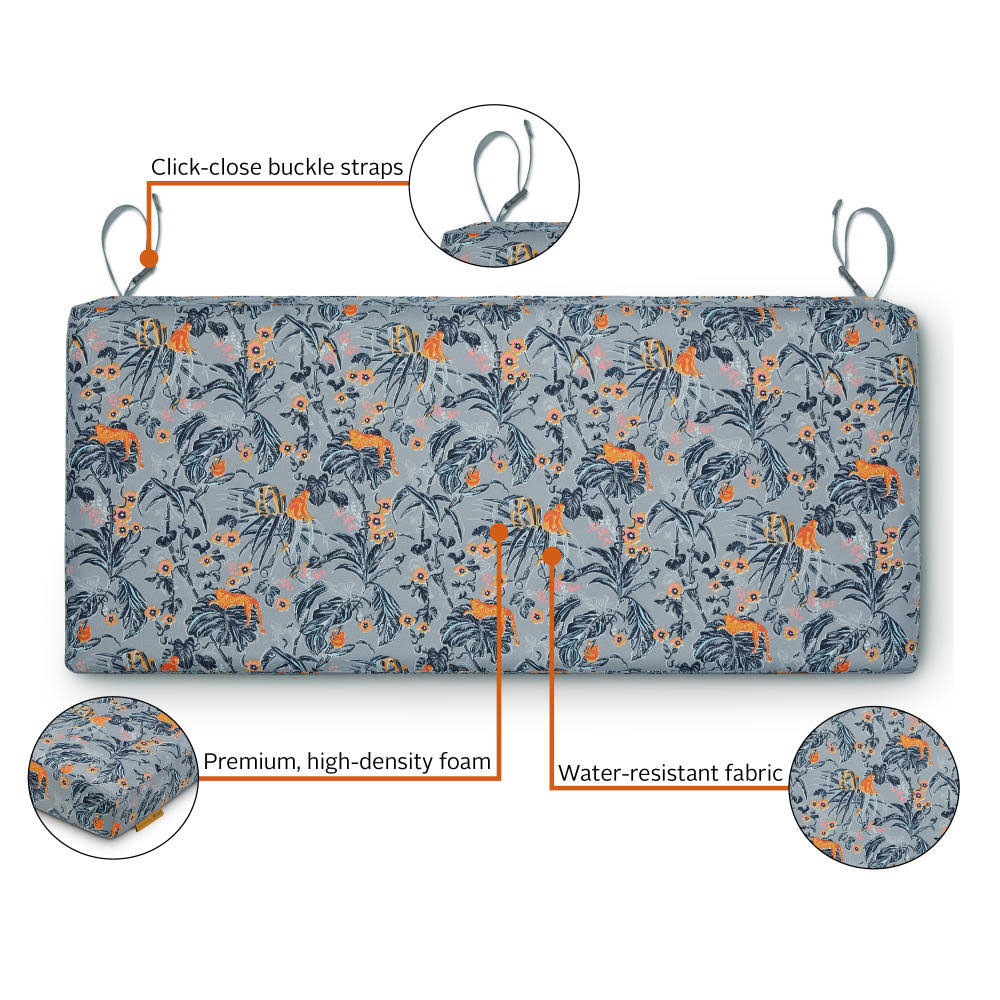 Water-Resistant Patio Bench Cushion T29352