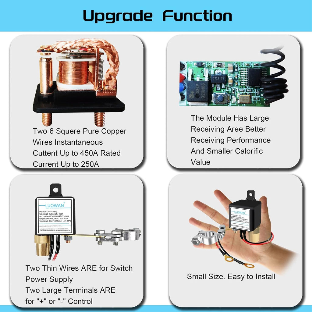 DC12V 250A Remote Battery Disconnect Switch O611