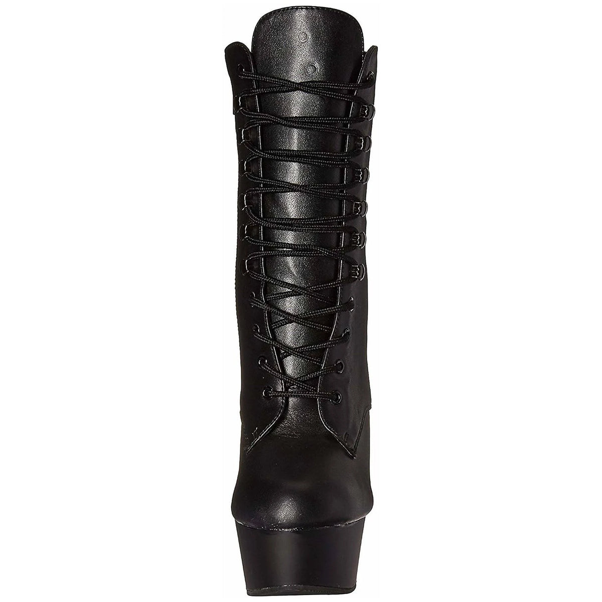 Black Leather 10 Platform Shoes F461359