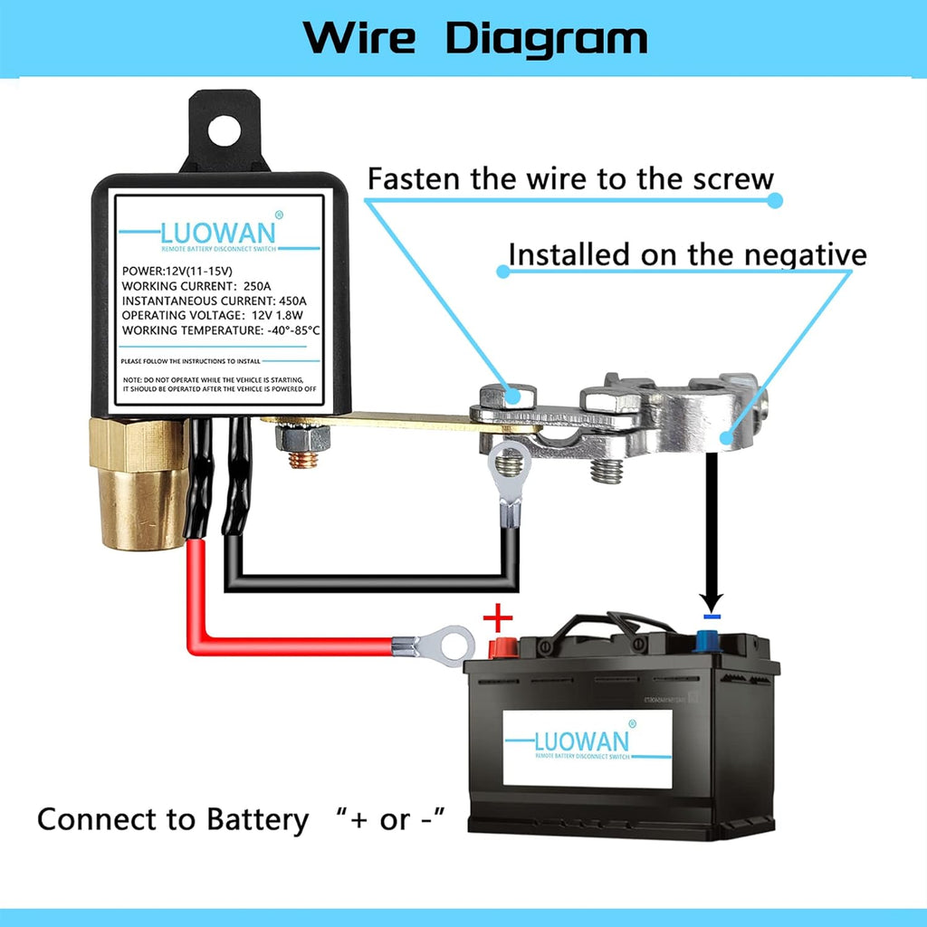 DC12V 250A Remote Battery Disconnect Switch O611