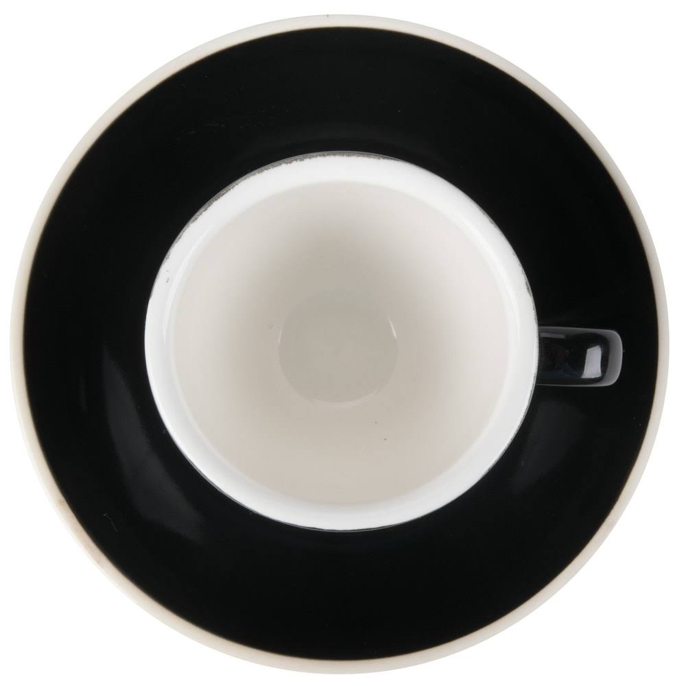 Black 3.5 oz Espresso Cup with Saucer D759737