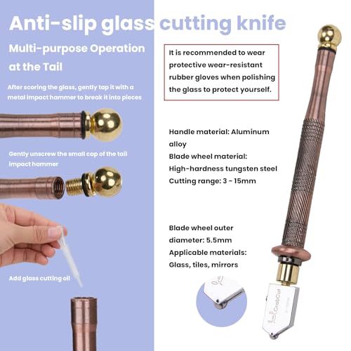 2-in-1 Stained Glass Grinder Y648
