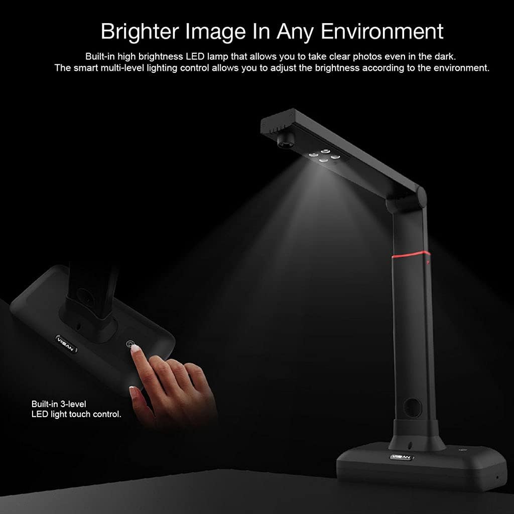 Large Format Overhead Document Scanner with Auto-Flatten & Fingerprint Removal Technologies L3104