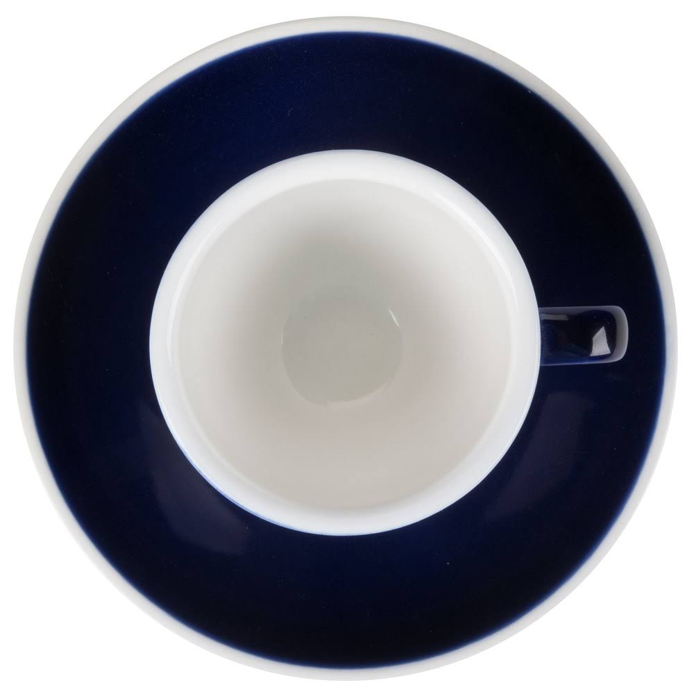 3.5 oz Blue Espresso Cup with Saucer - 48/Case G469