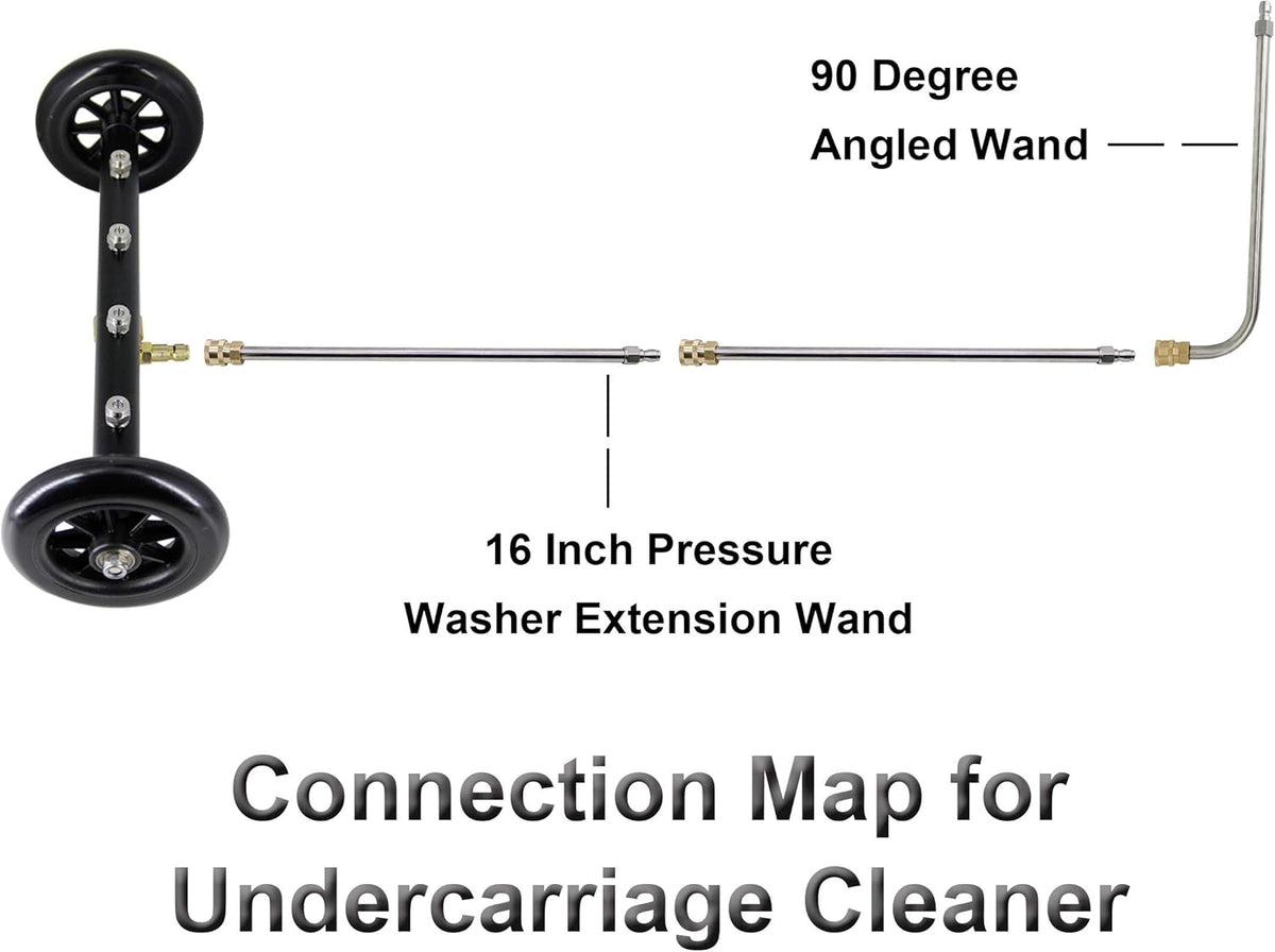 16 Inch Undercarriage Cleaner for Pressure Washer, 4000 PSI U15868