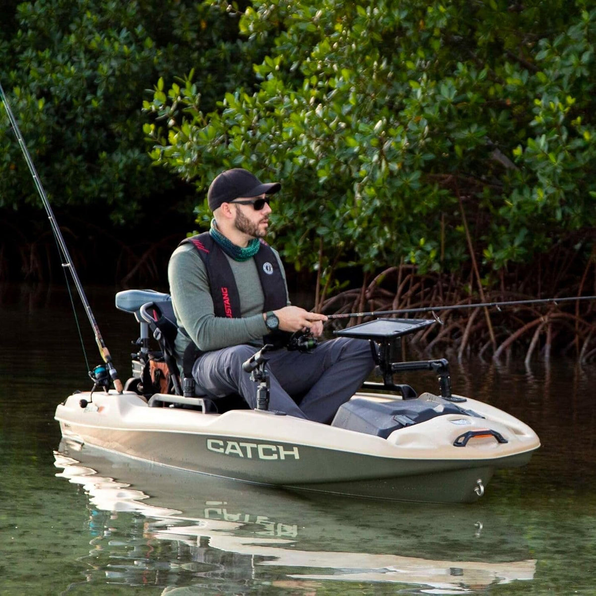 Forest Green Magnetic Grey 10 ft Sit-on-Top Fishing Kayak M9217