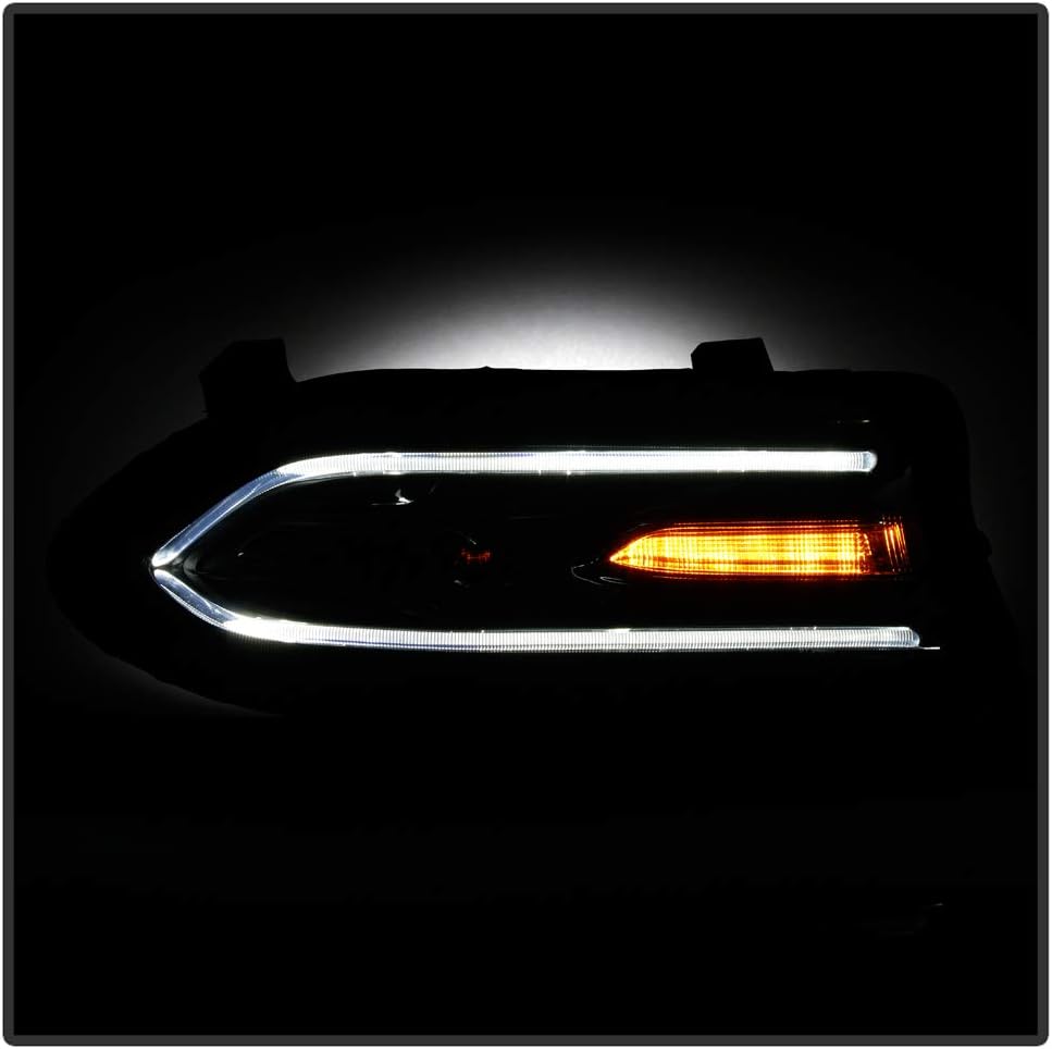 LED DRL Tube Projector Headlight Headlamp Passenger Side I3979