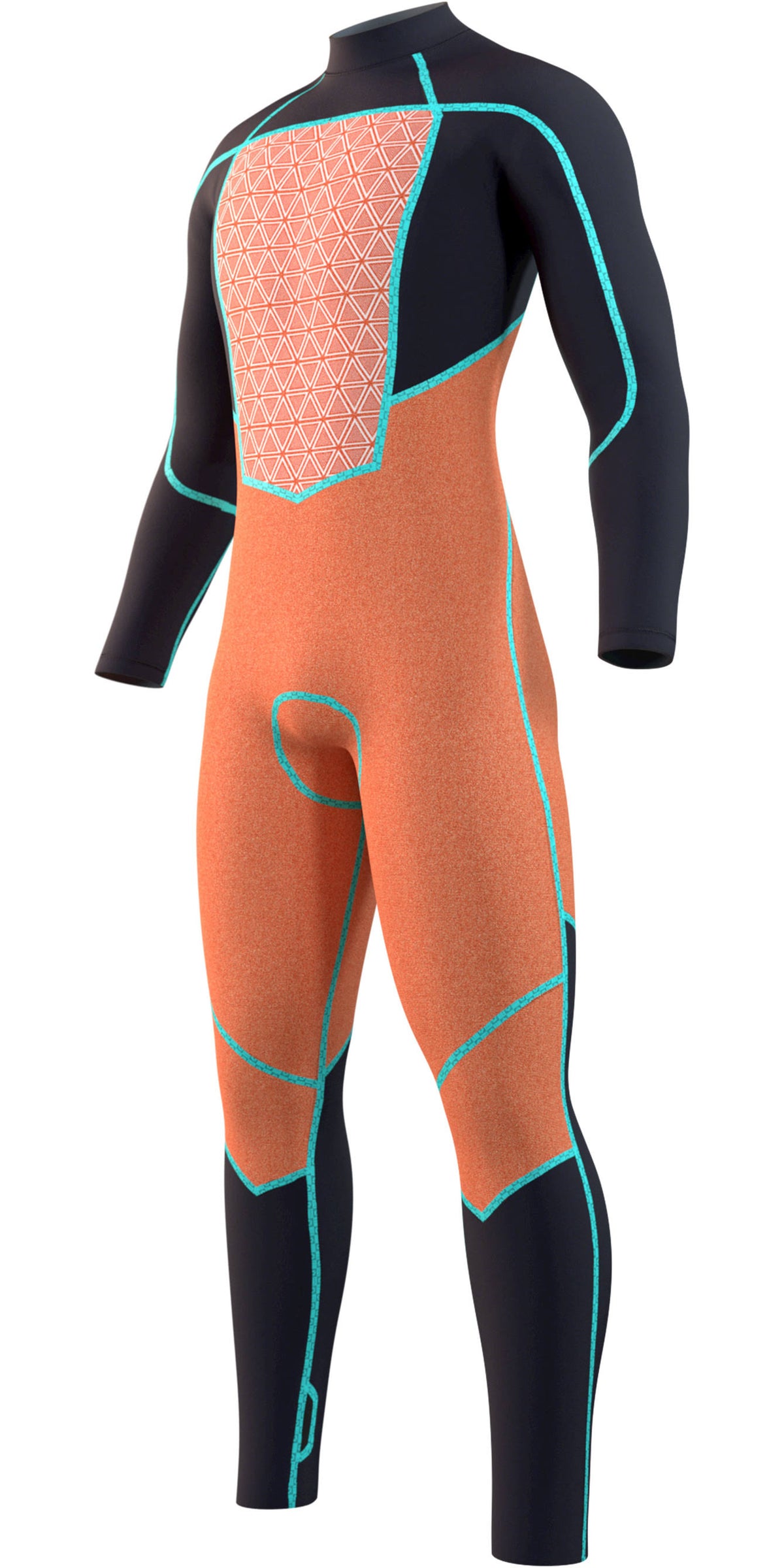 Night Blue 5/3mm Back Zip Wetsuit L683