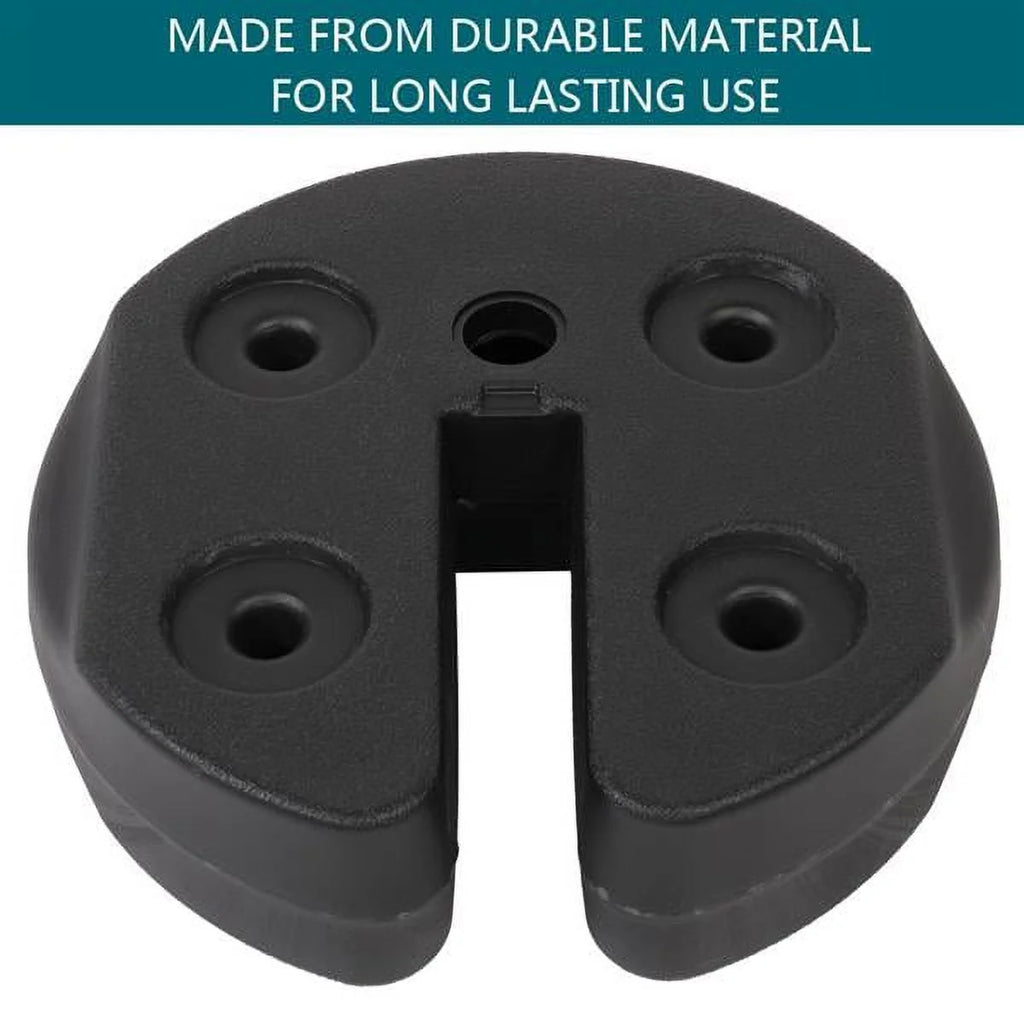 4pcs Tent Shade Canopy Water Fillable Weight Plates Black I534