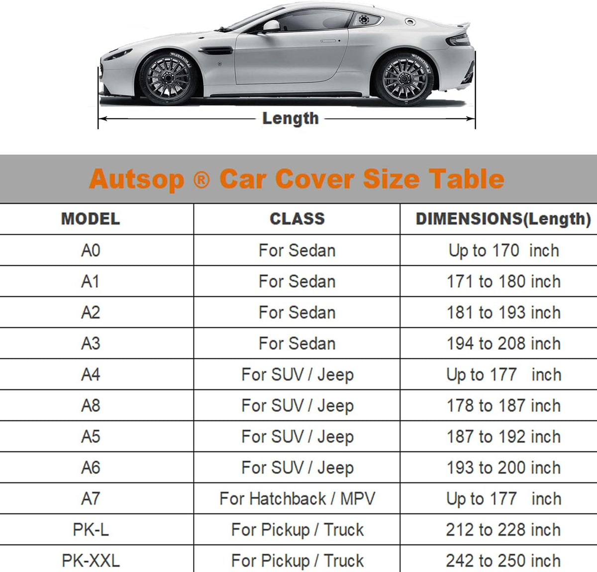 SUV Car Cover Waterproof All Weather 6 Layers with Zipper Cotton H20812