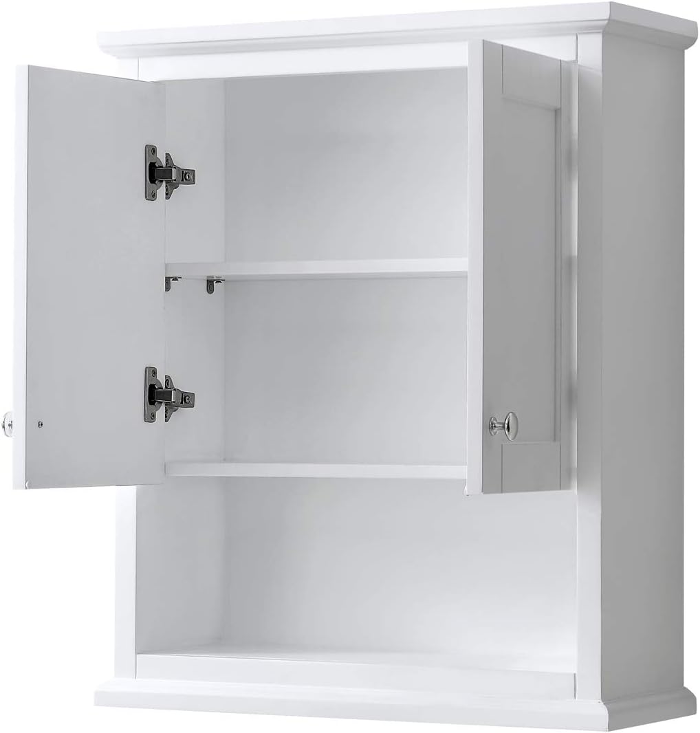 Wall-Mounted Bathroom Storage Cabinet in White R4979