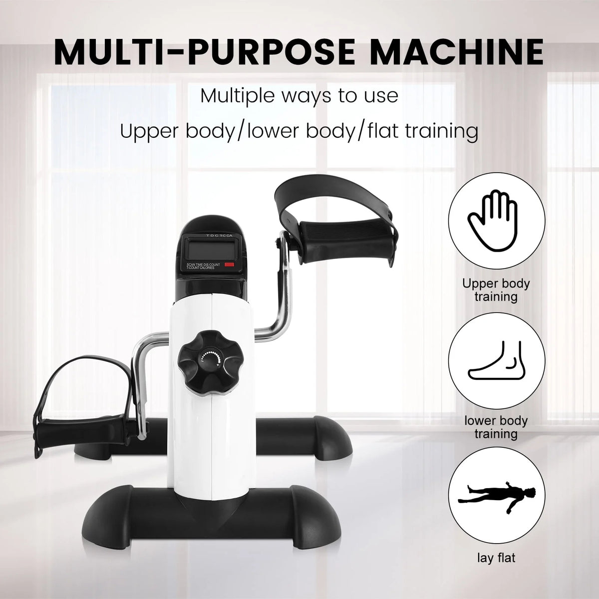 Black Under Desk Exercise Bike X692