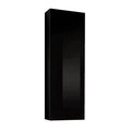 Black Modular Wall Mounted Floating Bookcase Cabinet H516