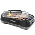 1500W Smokeless Indoor Grill with Lid, Non-stick Removable Grill Plate W192