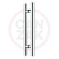 12 inch Brushed Stainless Steel Pull Push Door Handles I97347