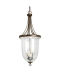 Antique Bronze Seeded Glass Pendant Light Z69243