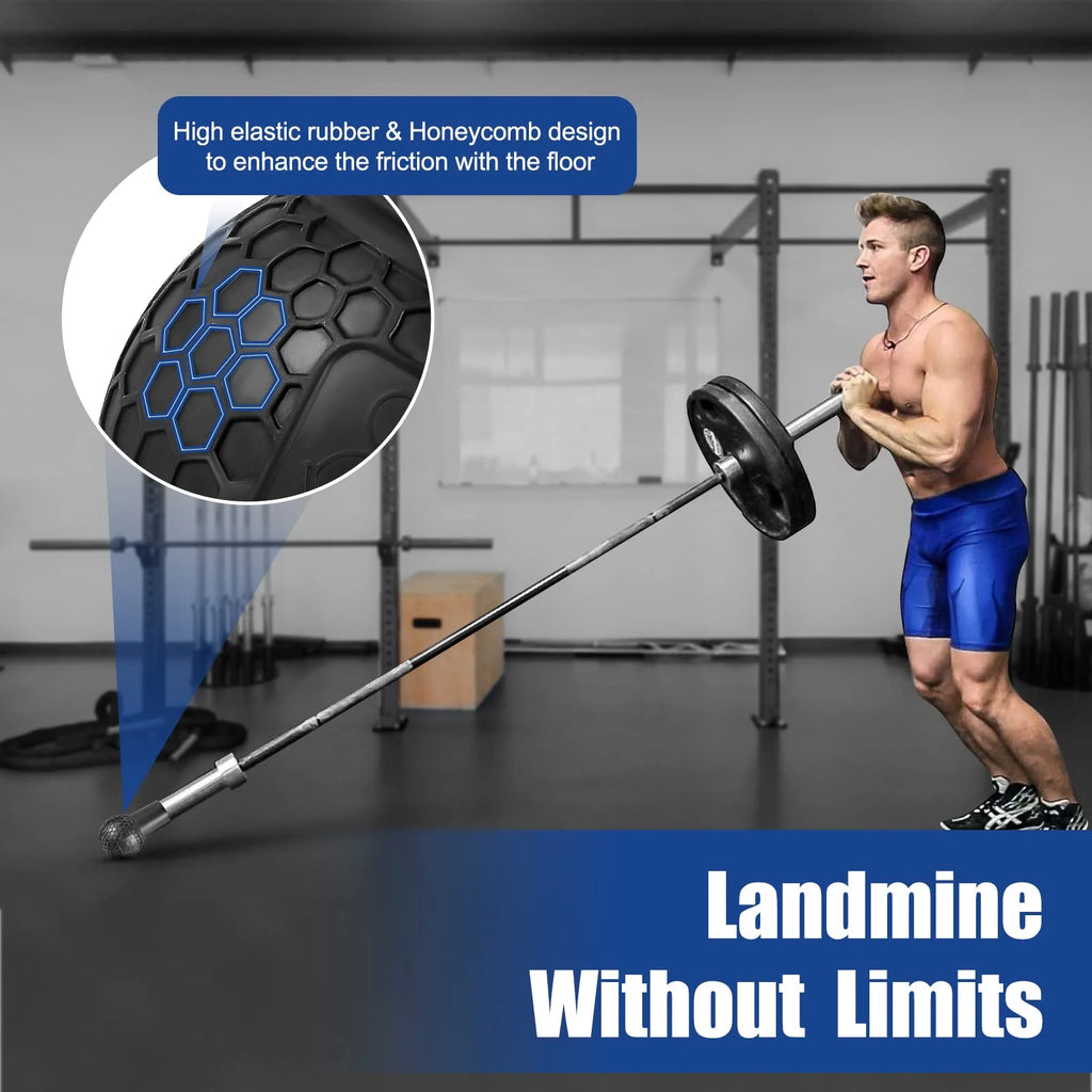 Landmine Attachment for Barbell, Fits 2 Inch Olympic Bars, Natural Rubber O13889