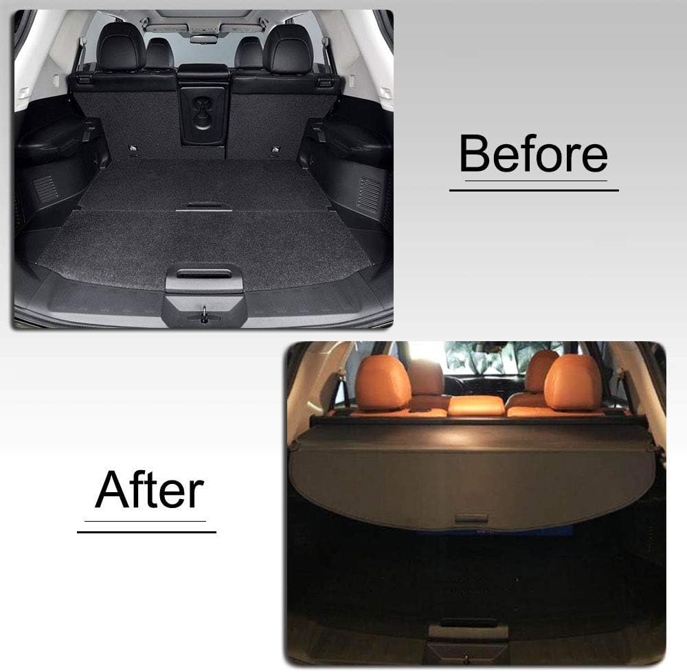 Retractable Cargo Cover for Subaru Outback Black V4042